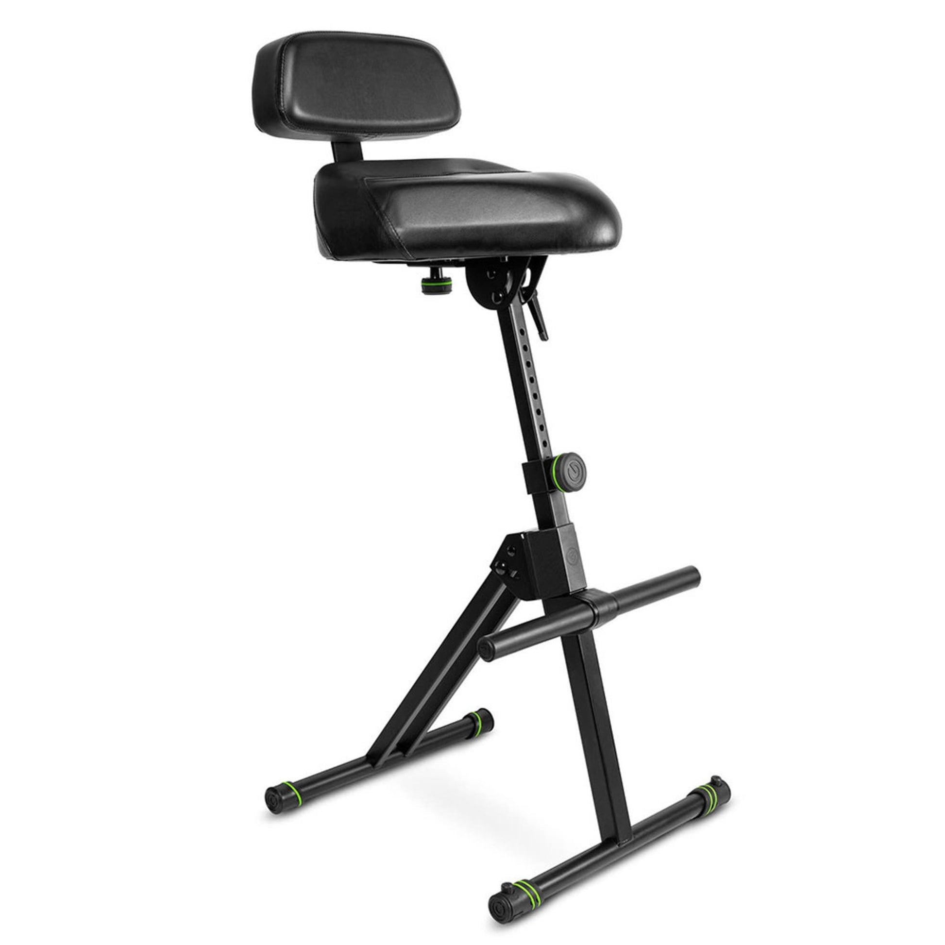 Gravity GFMSEAT1BR Height Adjustable Stool w/ Foot and Backrest