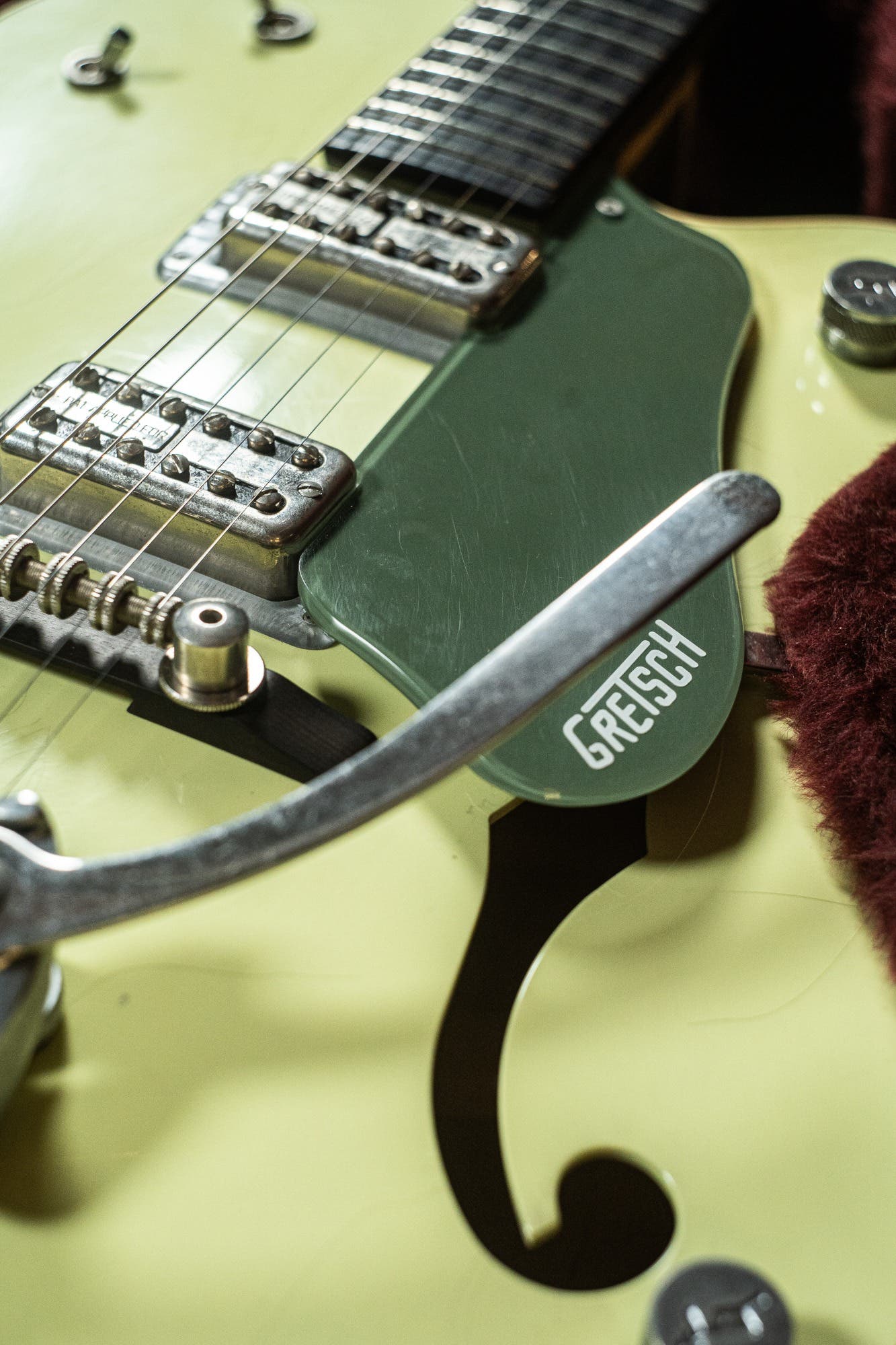 Gretsch USA G6118-R-CST Anniversary Relic Stephen Stern Masterbuilt - 2-Tone Smoke Green (#UC07030197) - Pre-Owned