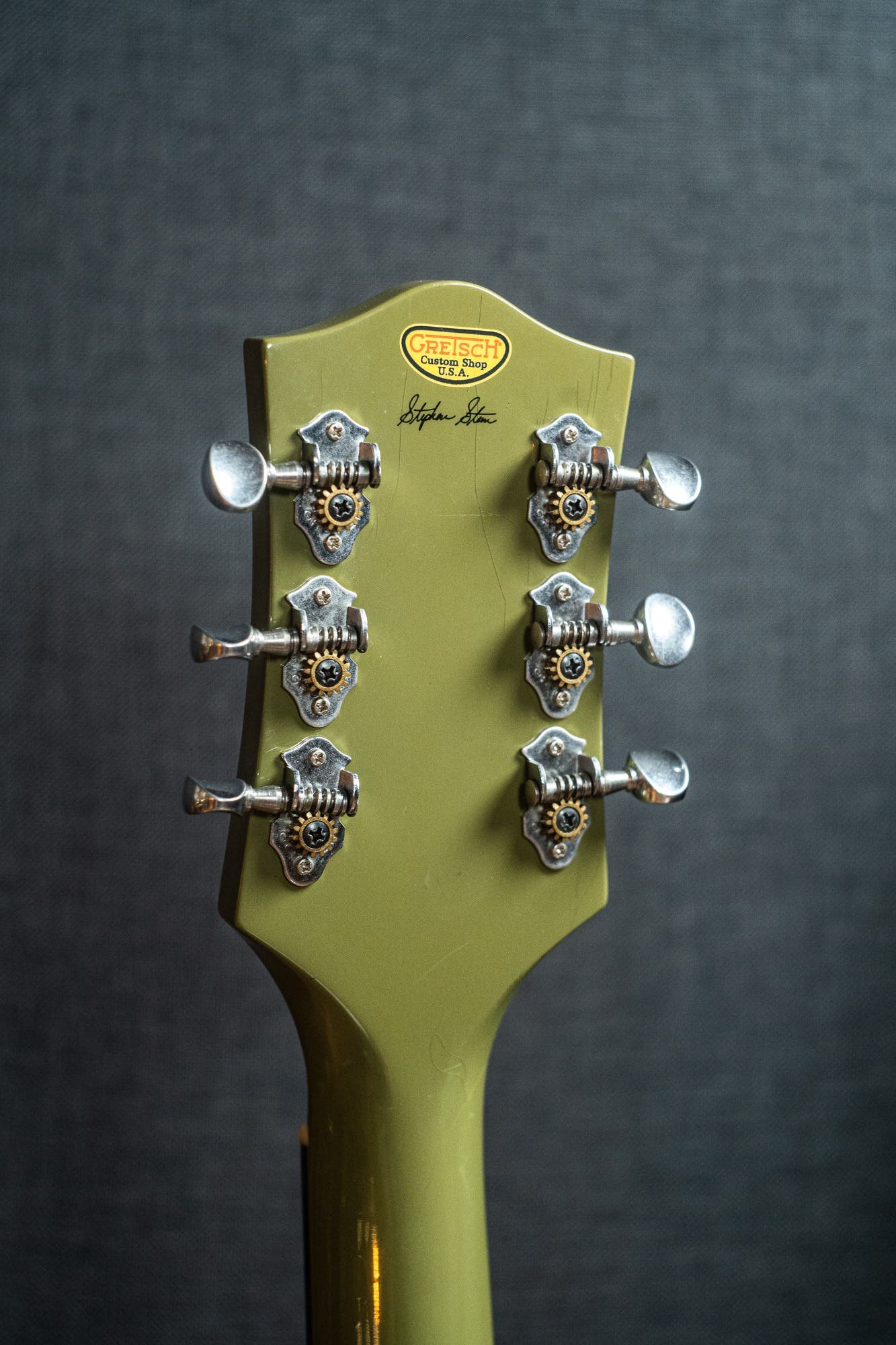 Gretsch USA G6118-R-CST Anniversary Relic Stephen Stern Masterbuilt - 2-Tone Smoke Green (#UC07030197) - Pre-Owned