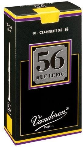 Vandoren 56 Rue Lepic Bb Clarinet Reed - Box of 10 - Strength 4