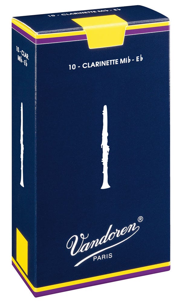 Vandoren traditional eb soprano clarinet reeds - box of 10 - strength 2.0