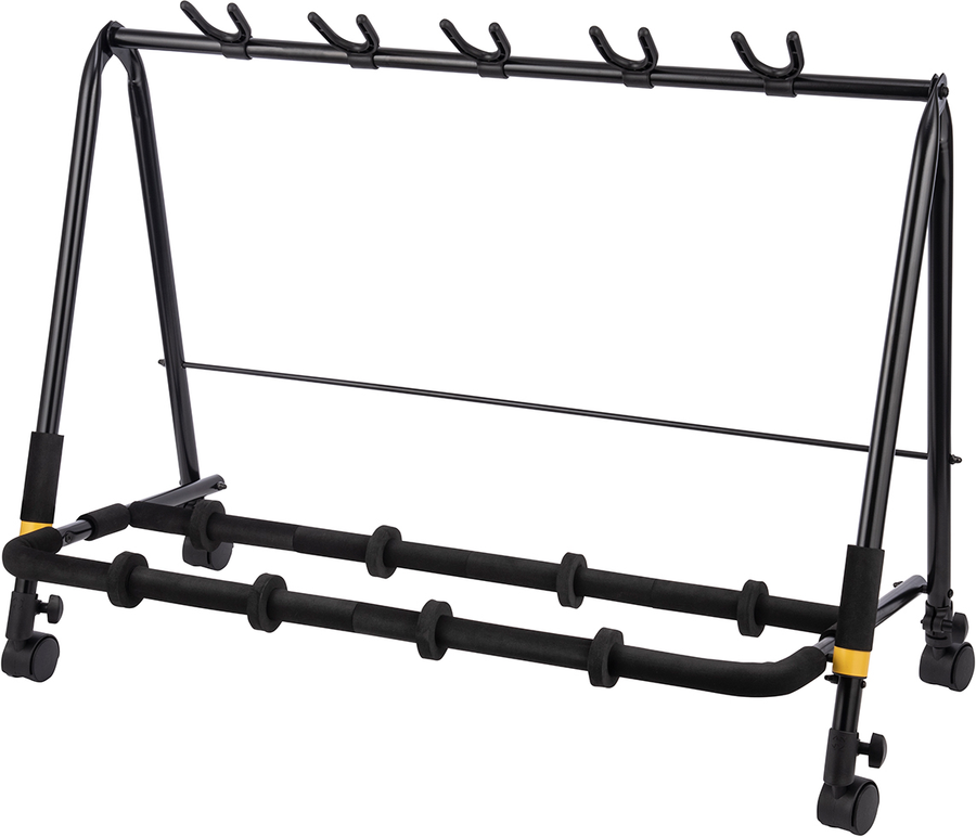 Hercules GS525BPLUS 5-Guitar Rack w/ add-on Casters