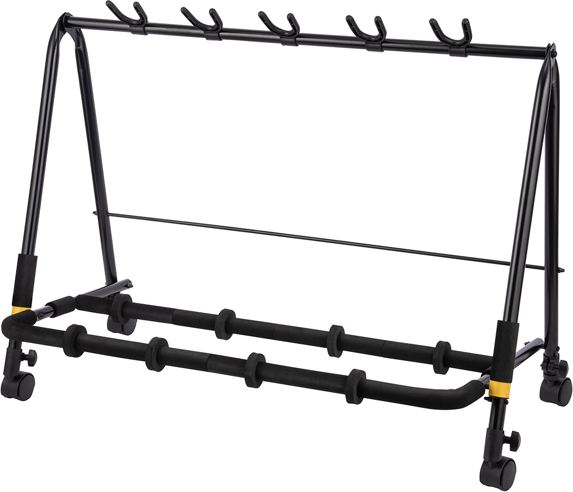 Hercules GS525BPLUS 5-Guitar Rack w/ add-on Casters