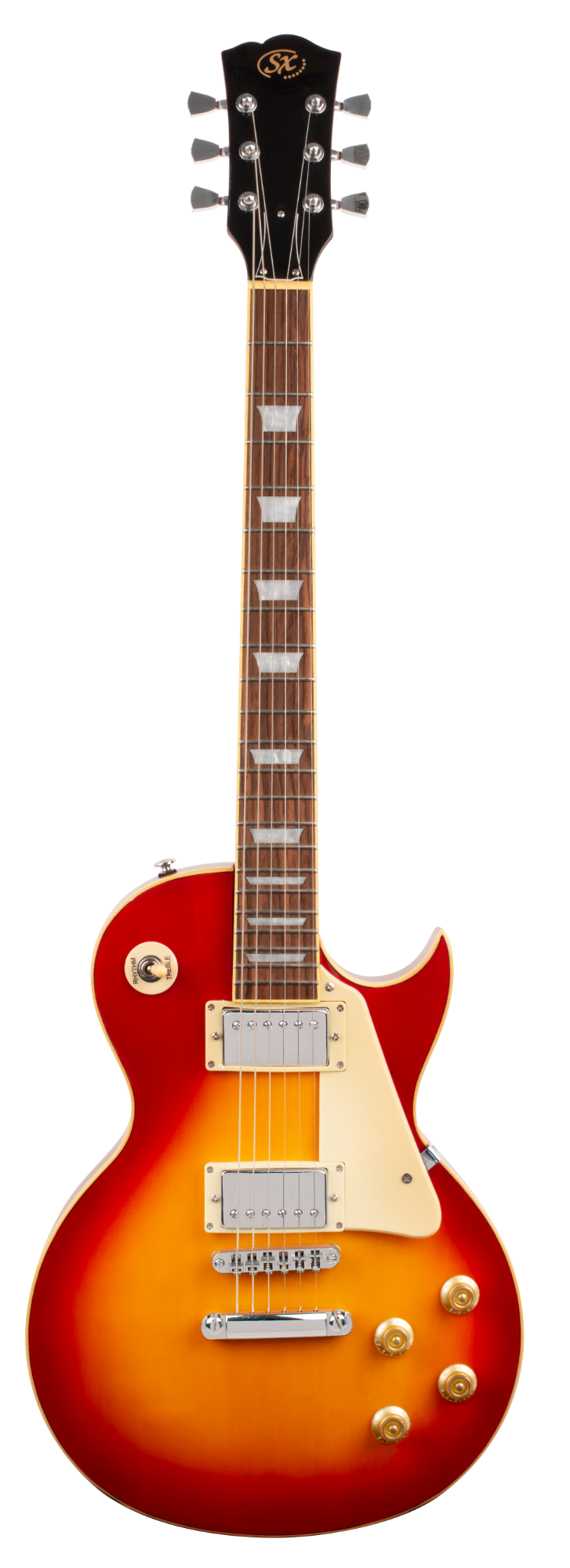 SX GTSE3SKLHCS "LP" Style Electric Guitar w/Accessories - Left Handed - Cherry Sunburst