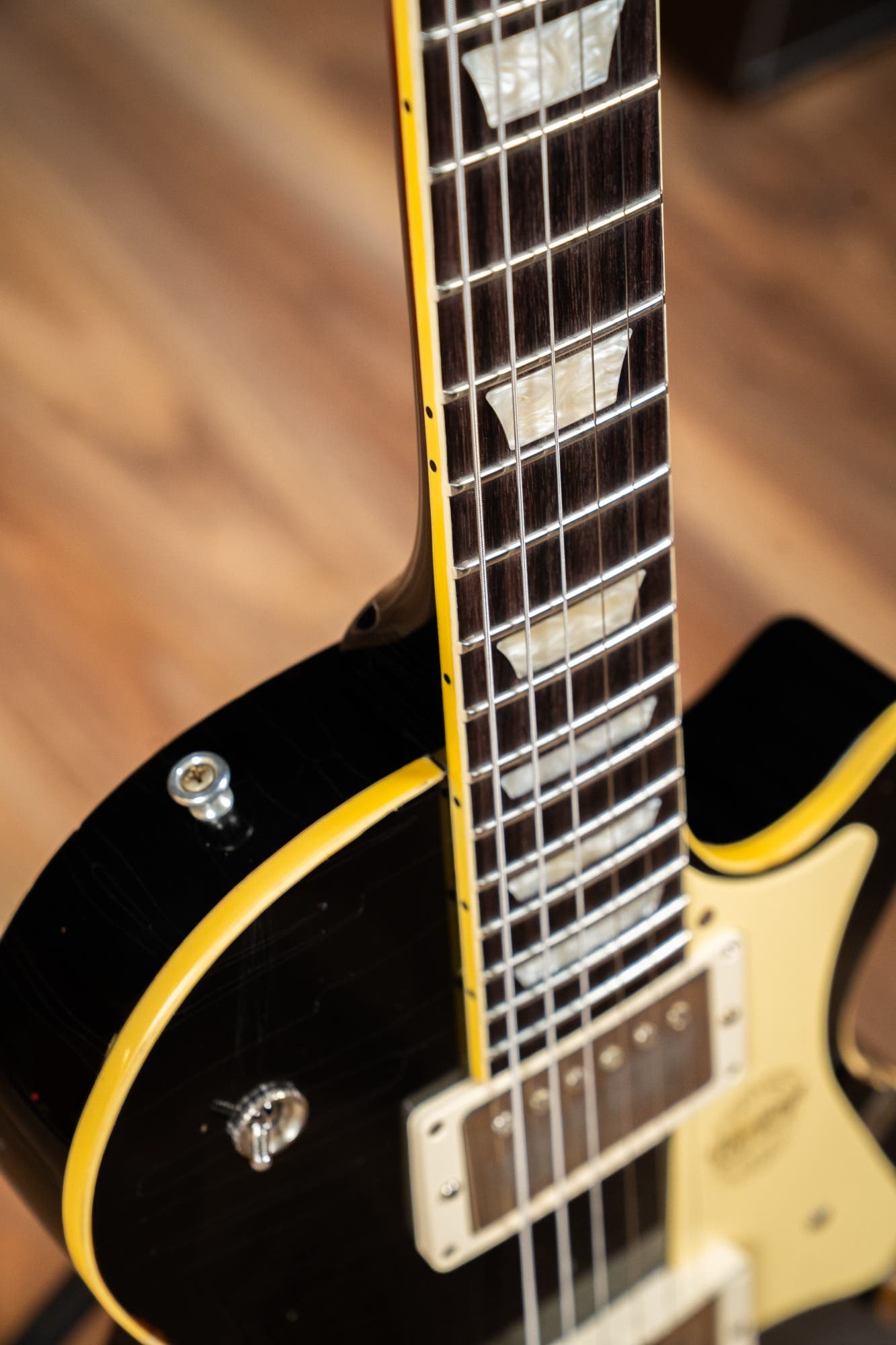 Heritage Custom Shop Factory Special H-150 Electric Guitar - Ebony over Dirty Lemon Burst (AA)