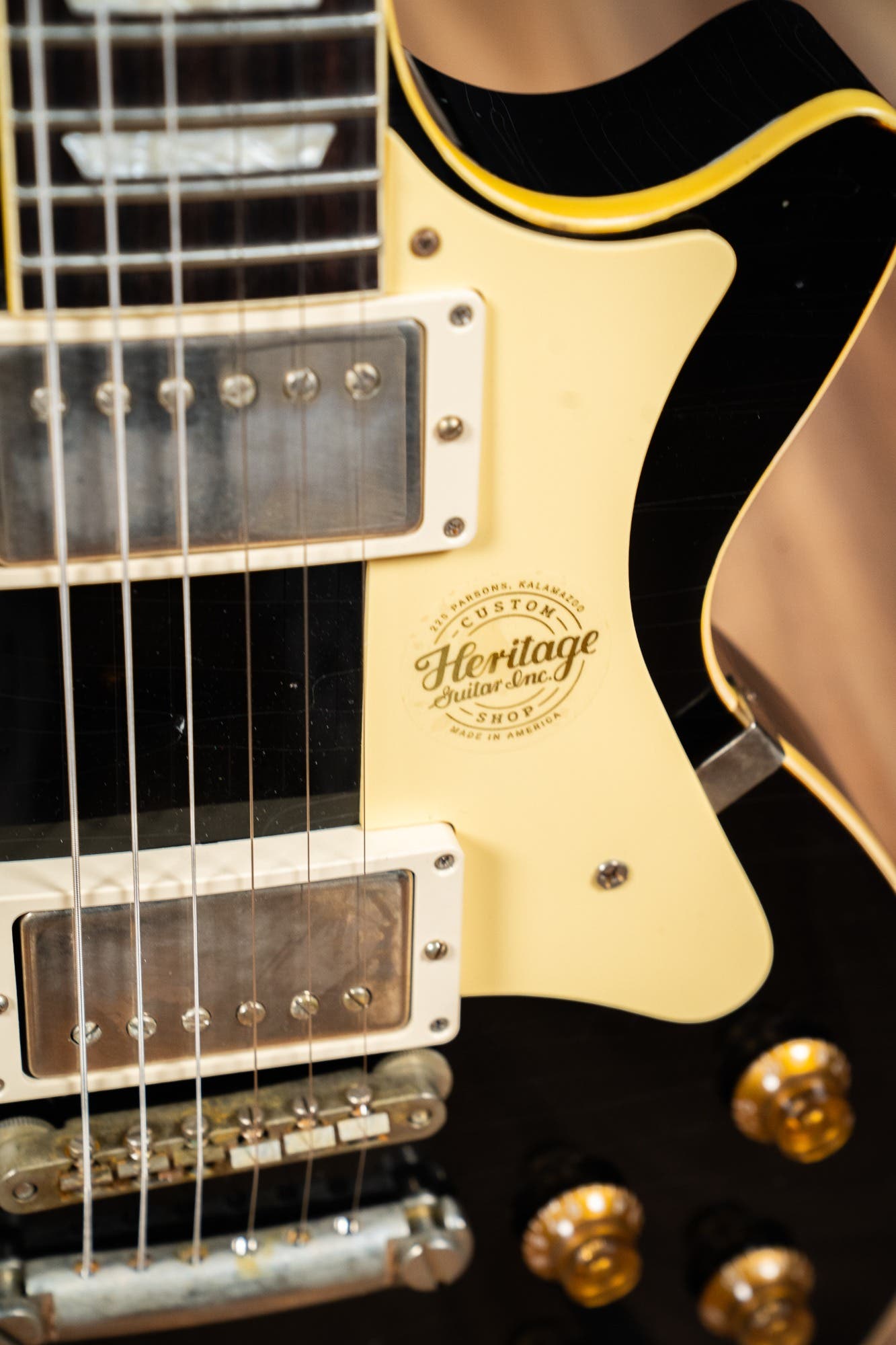 Heritage Custom Shop Factory Special H-150 Electric Guitar - Ebony over Dirty Lemon Burst (AA)