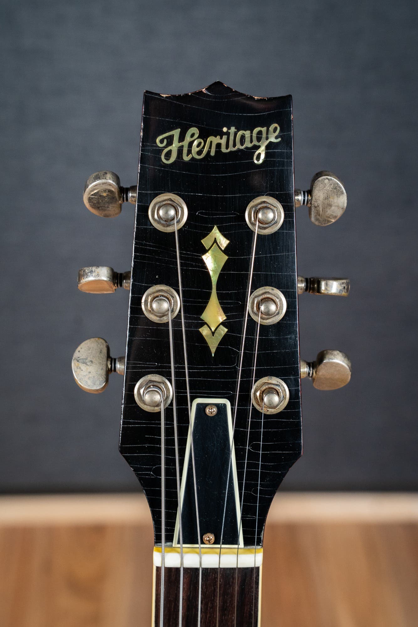 Heritage Custom Shop Factory Special H-150 Electric Guitar - Ebony over Dirty Lemon Burst (AA)