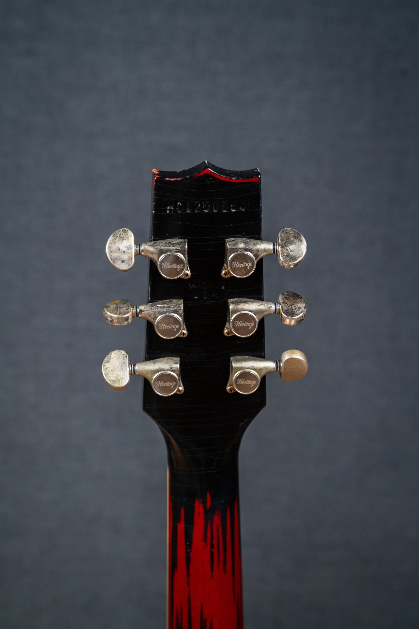 Heritage Custom Shop Factory Special H-150 Electric Guitar - Ebony over Dirty Lemon Burst (AA)