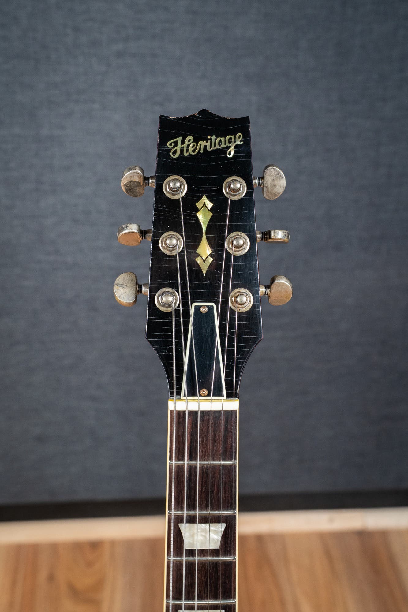 Heritage Custom Shop Factory Special H-150 Electric Guitar - Ebony over Dirty Lemon Burst (AA)