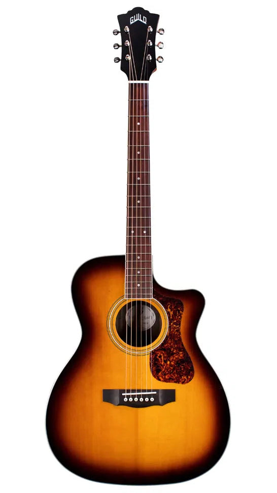 Guild OM-260CE Deluxe Acoustic Guitar - Antique Burst