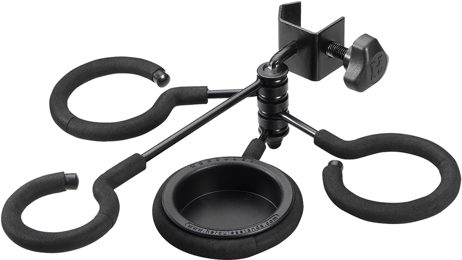 Hercules Mute Holder Clamps to Stand