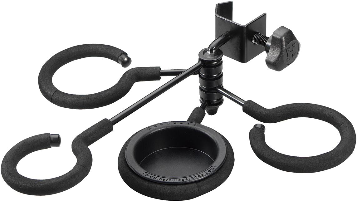 Hercules Mute Holder Clamps to Stand