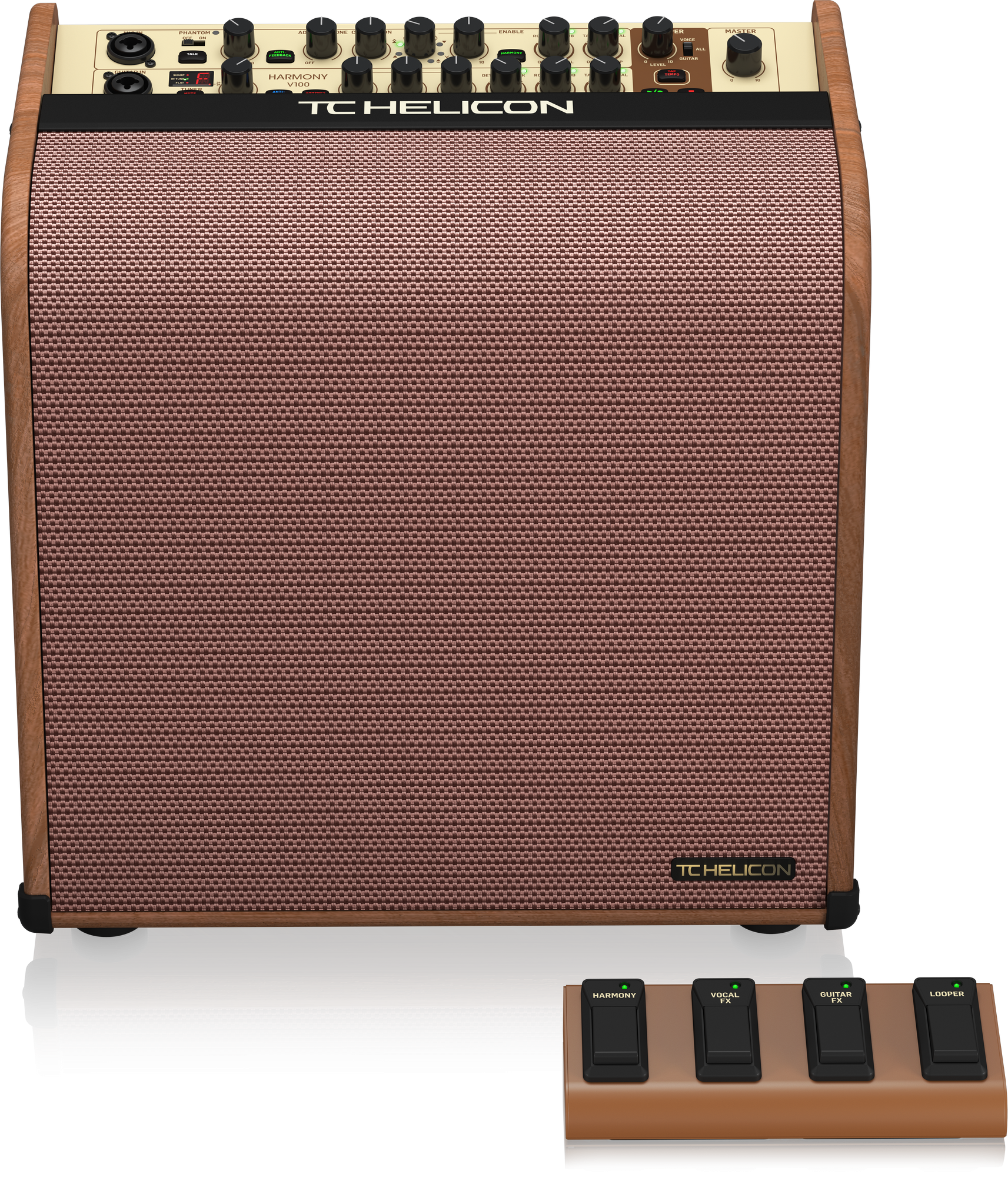 TC Helicon Harmony V100 Acoustic Amplifier w/Built in Effects + Looper + Footswitch