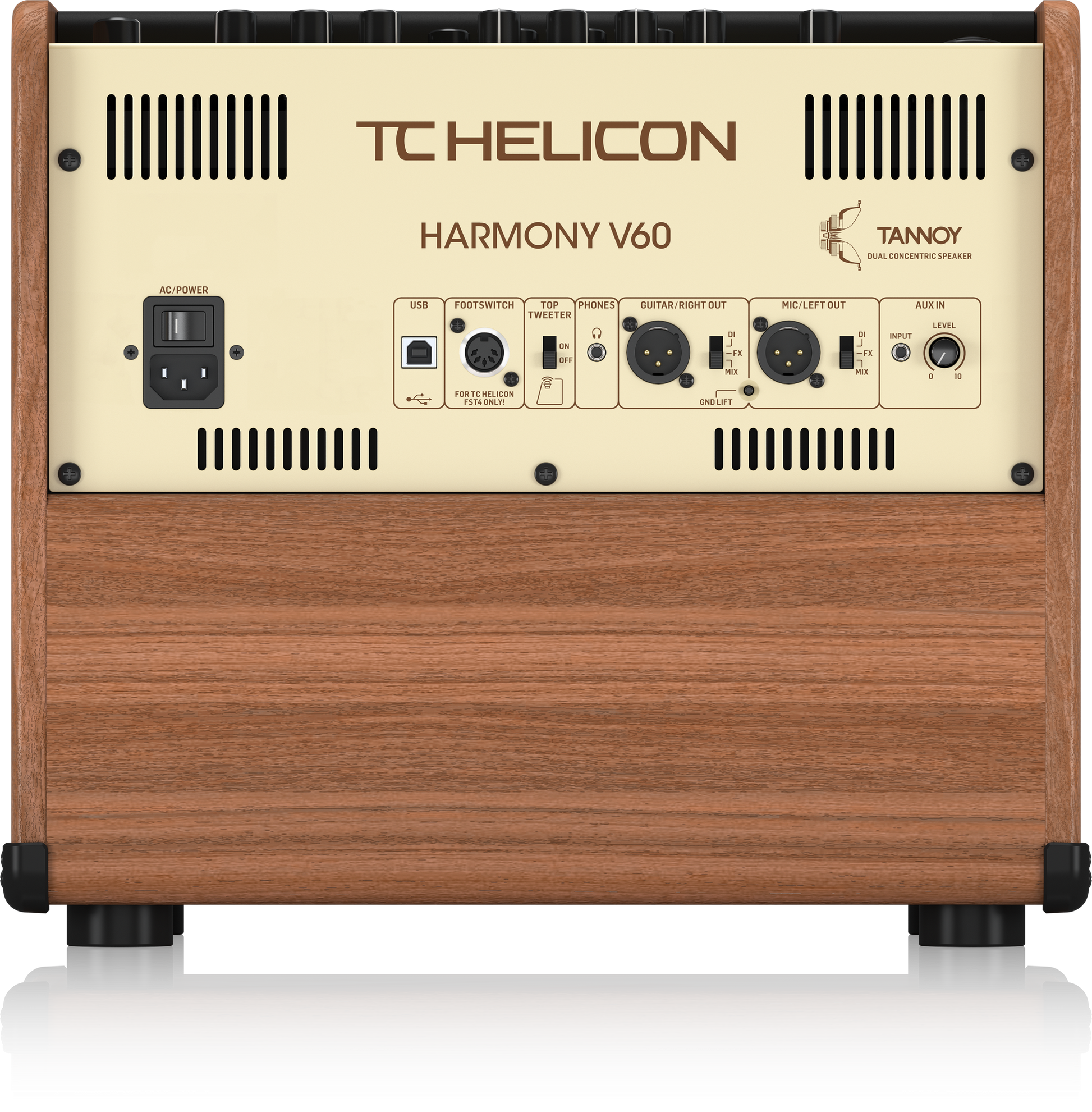 TC Helicon Harmony V60 Acoustic Amplifier w/Built in Effects + Looper + Footswitch