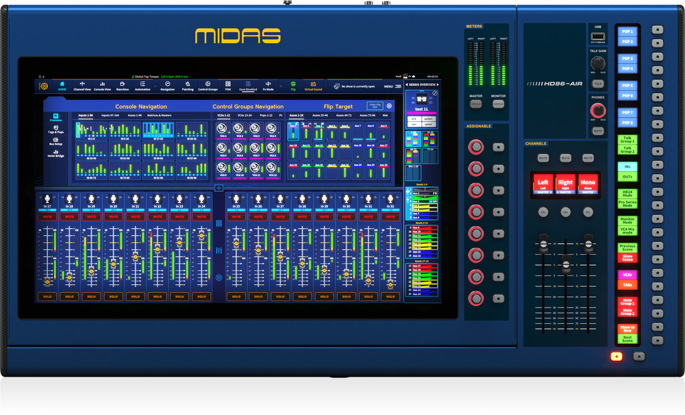 MIDAS HD-96 AIR CC-IP Digital Console