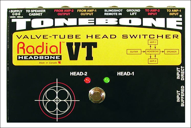 Radial Headbone VT Guitar Amp Head Switcher