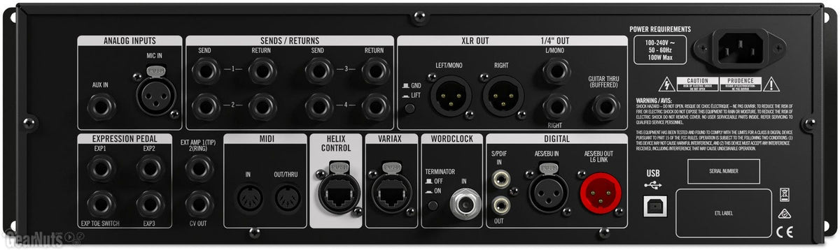 Line 6 HELIX RACK Rackmount Effects Processor