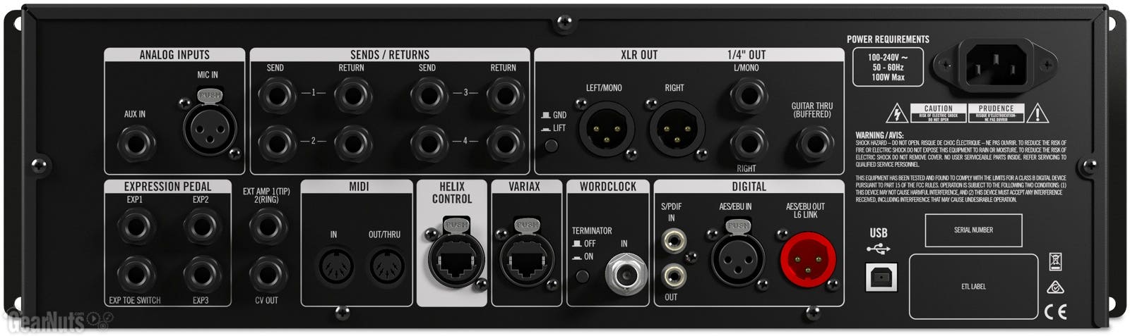 Line 6 HELIX RACK Rackmount Effects Processor