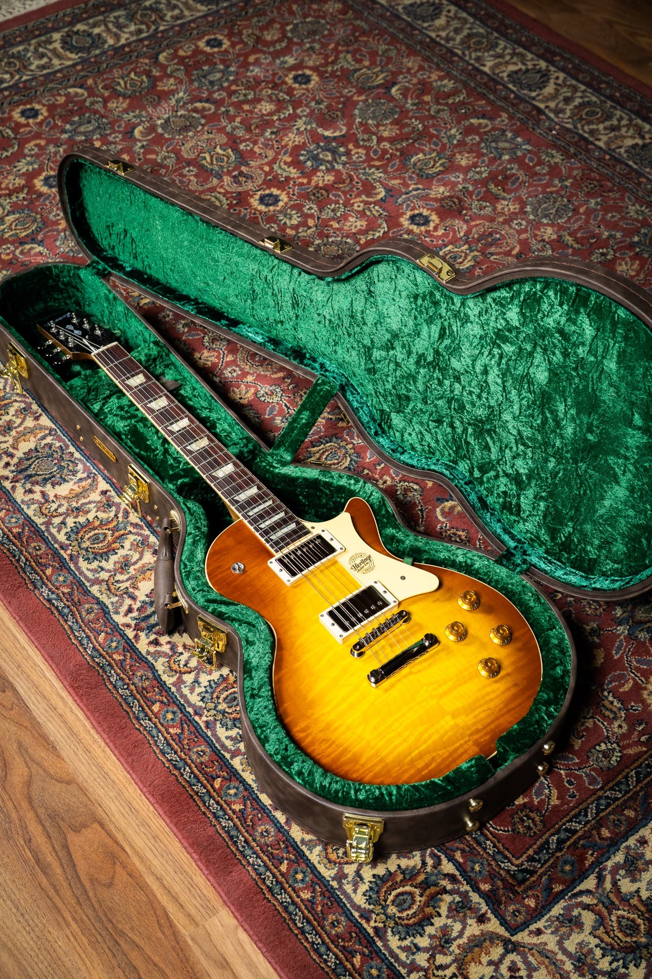 Heritage Custom Shop Factory Special H-150 Black Limba Electric Guitar - Honey Burst