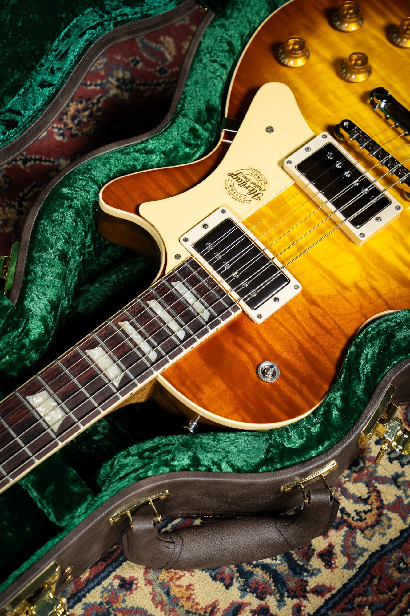 Heritage Custom Shop Factory Special H-150 Black Limba Electric Guitar - Honey Burst