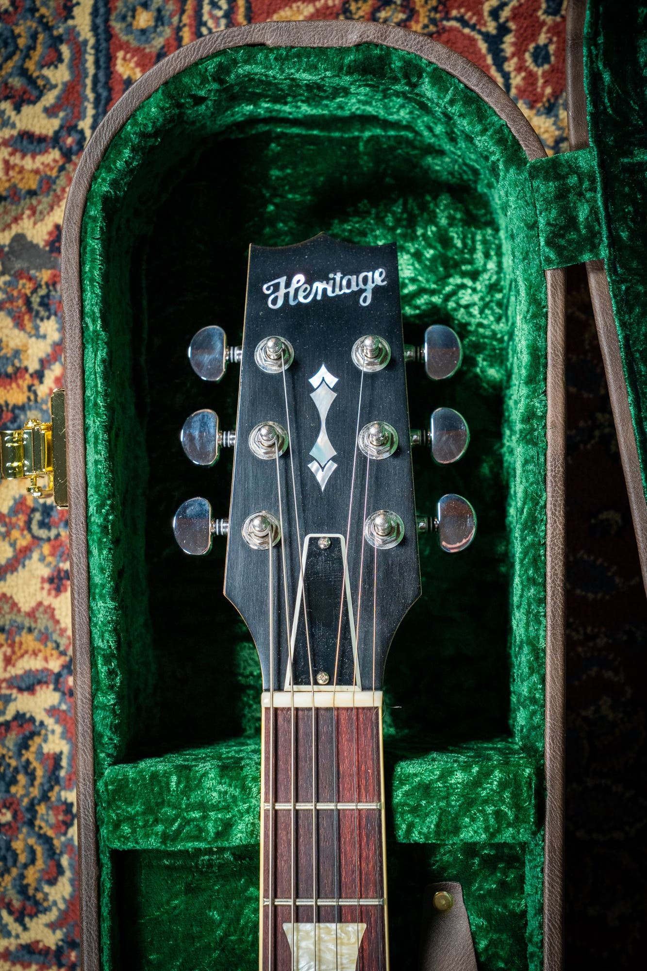 Heritage Custom Shop Factory Special H-150 Black Limba Electric Guitar - Honey Burst