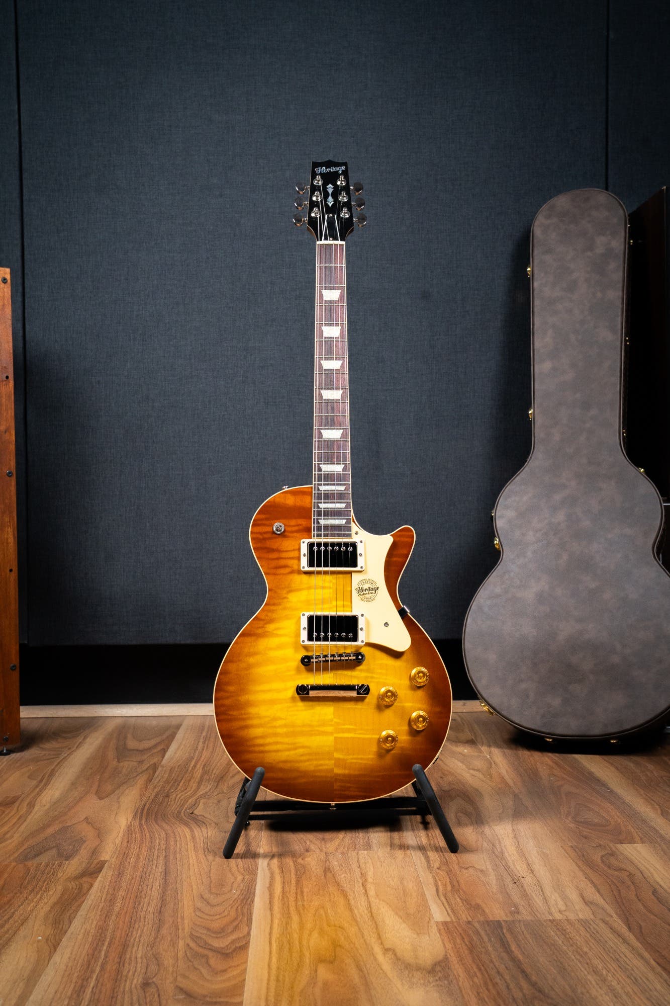 Heritage Custom Shop Factory Special H-150 Black Limba Electric Guitar - Honey Burst