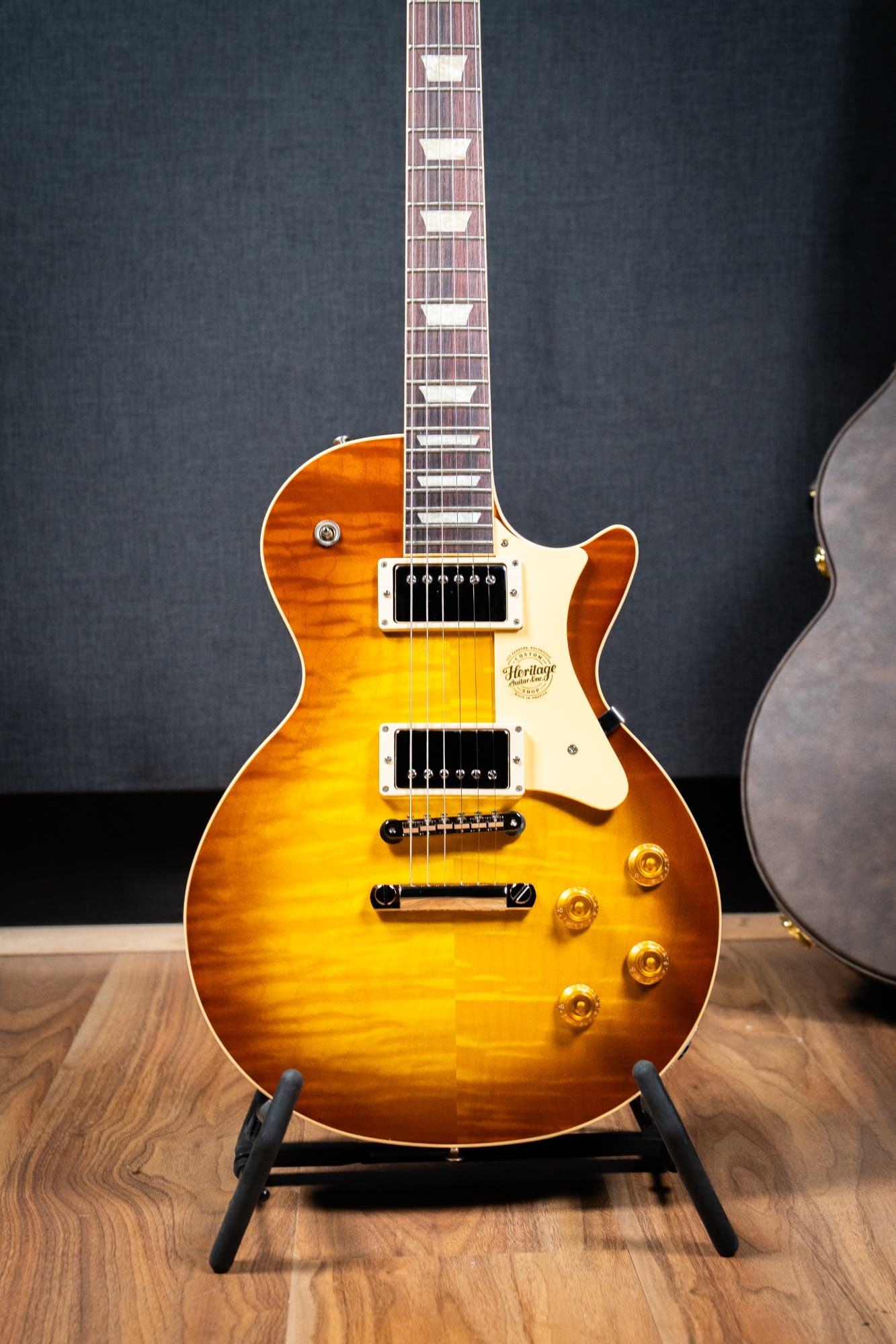 Heritage Custom Shop Factory Special H-150 Black Limba Electric Guitar - Honey Burst