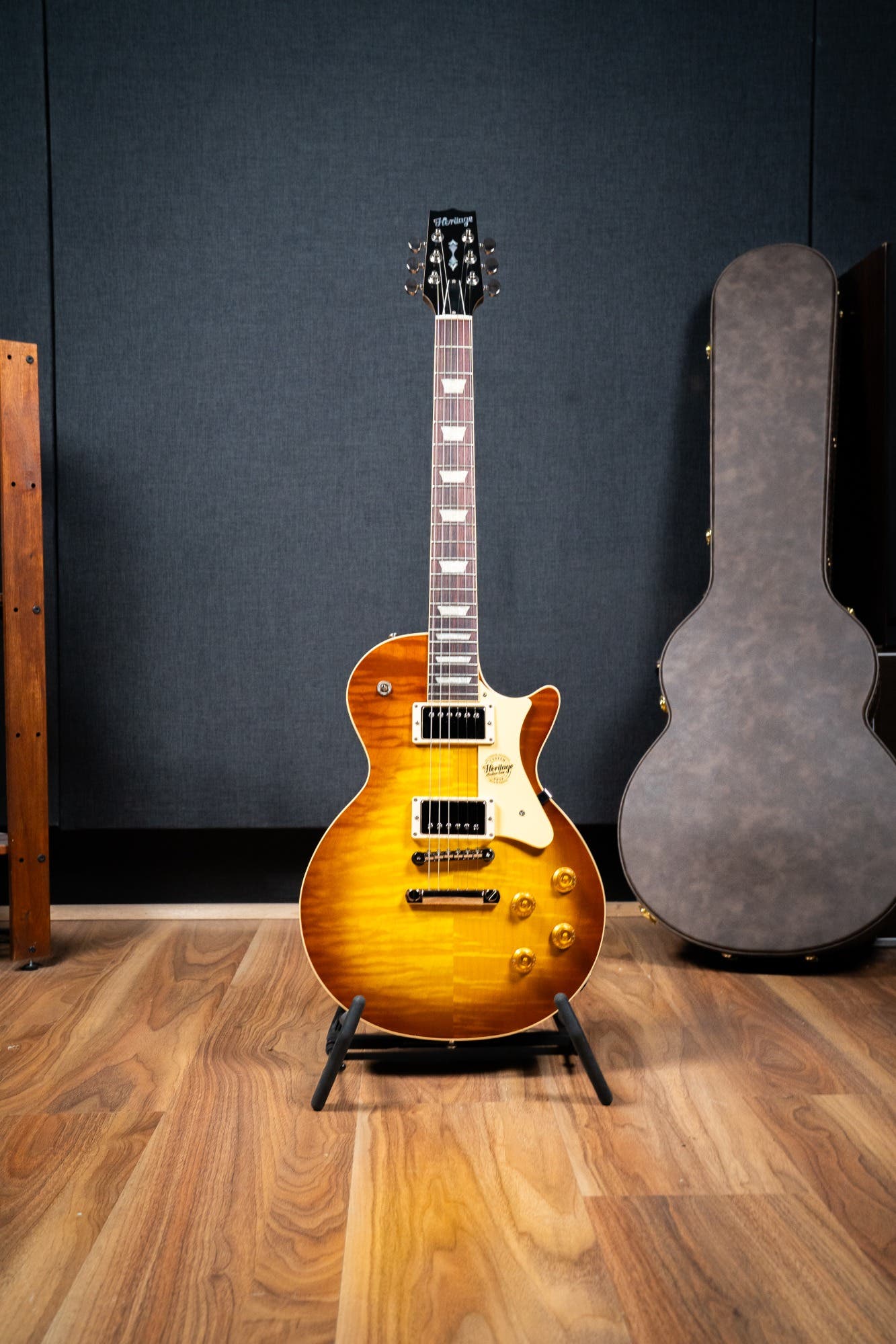 Heritage Custom Shop Factory Special H-150 Black Limba Electric Guitar - Honey Burst