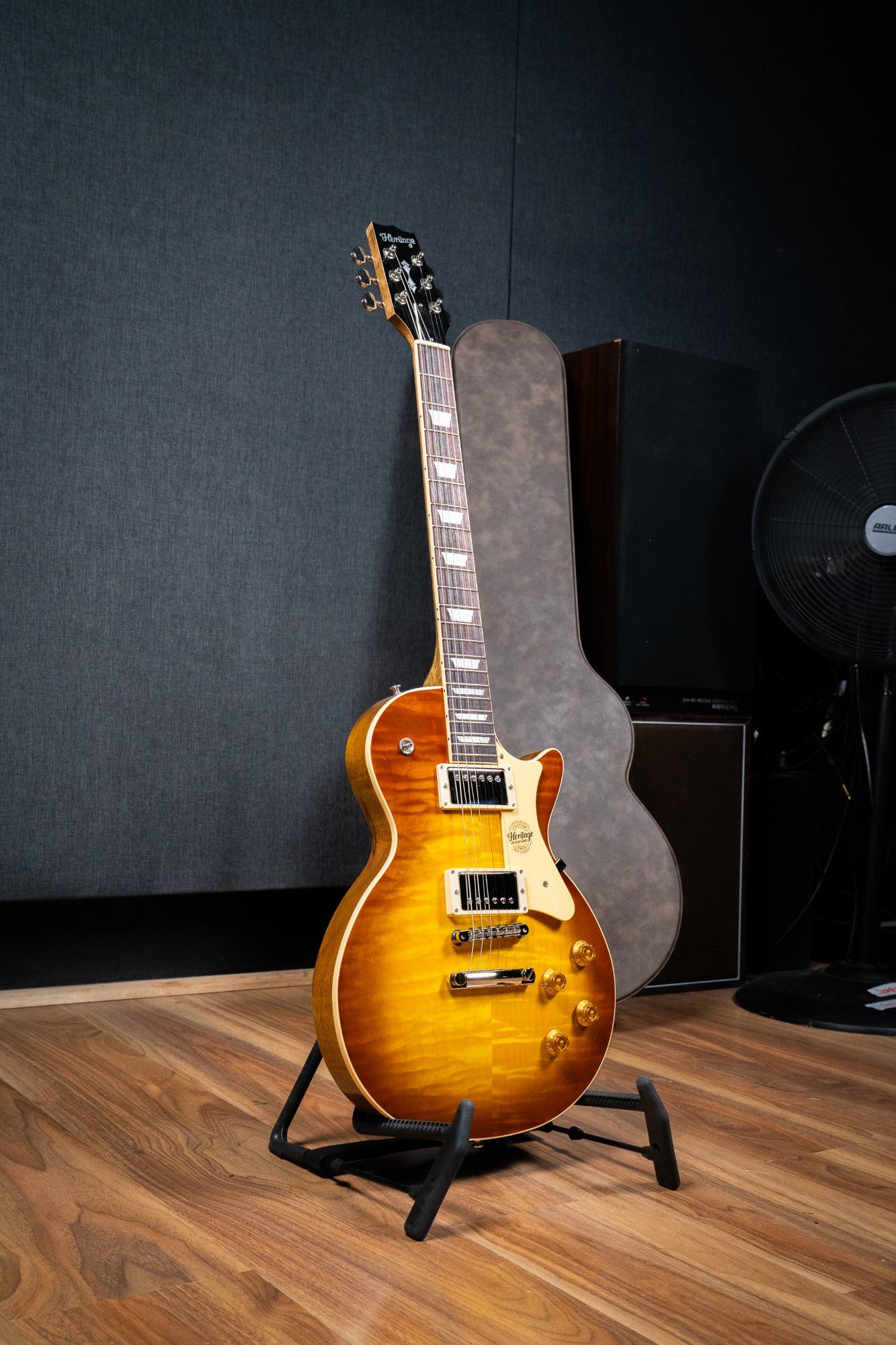 Heritage Custom Shop Factory Special H-150 Black Limba Electric Guitar - Honey Burst