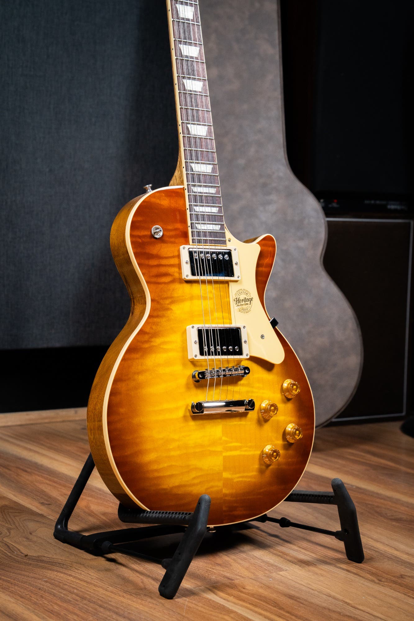 Heritage Custom Shop Factory Special H-150 Black Limba Electric Guitar - Honey Burst