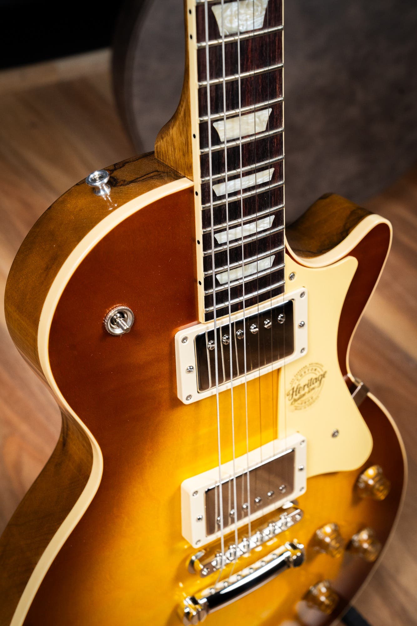 Heritage Custom Shop Factory Special H-150 Black Limba Electric Guitar - Honey Burst