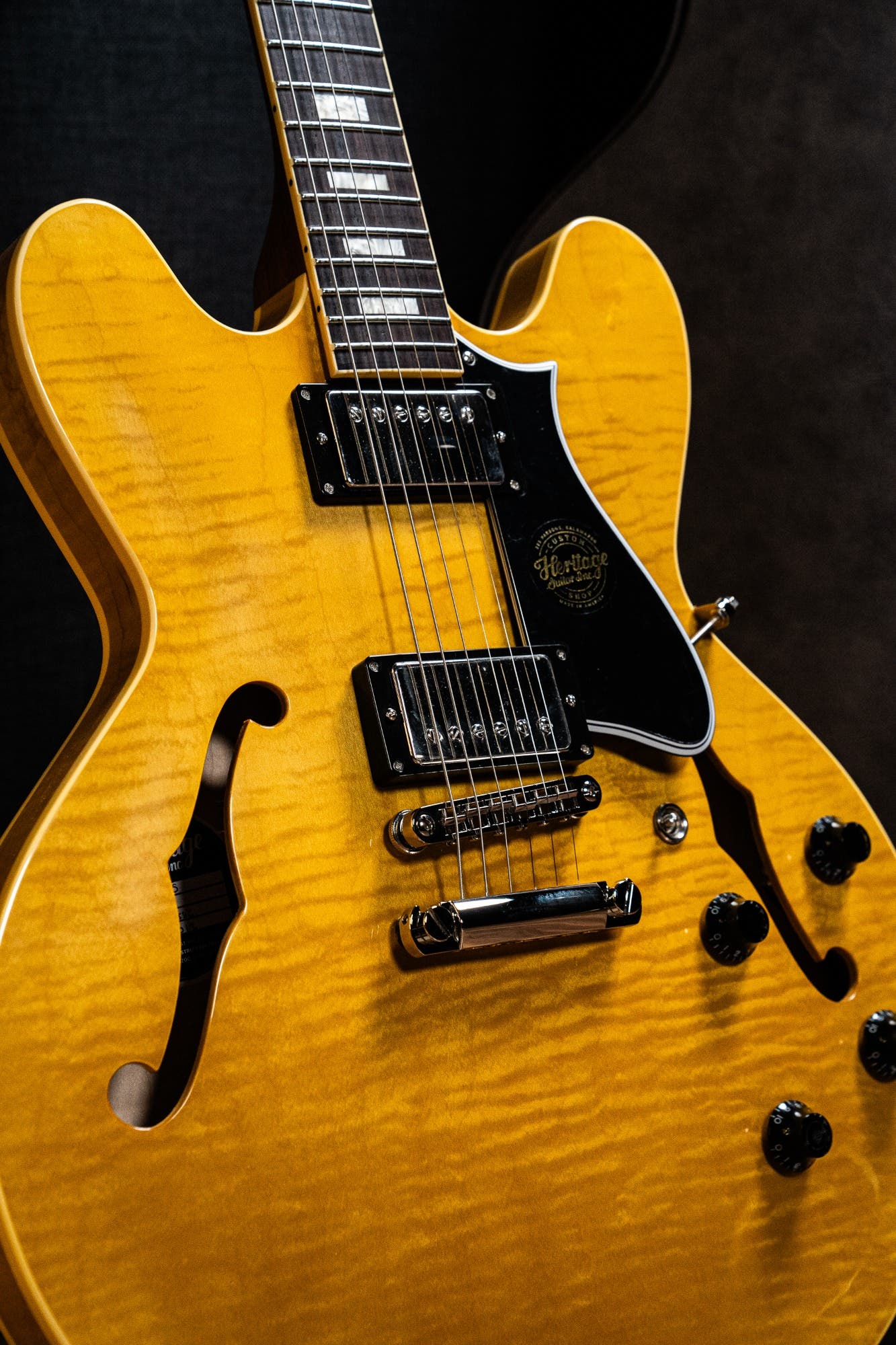 Heritage Guitars Custom Core Collection H-535 Electric Guitar w/Case - Antique Natural