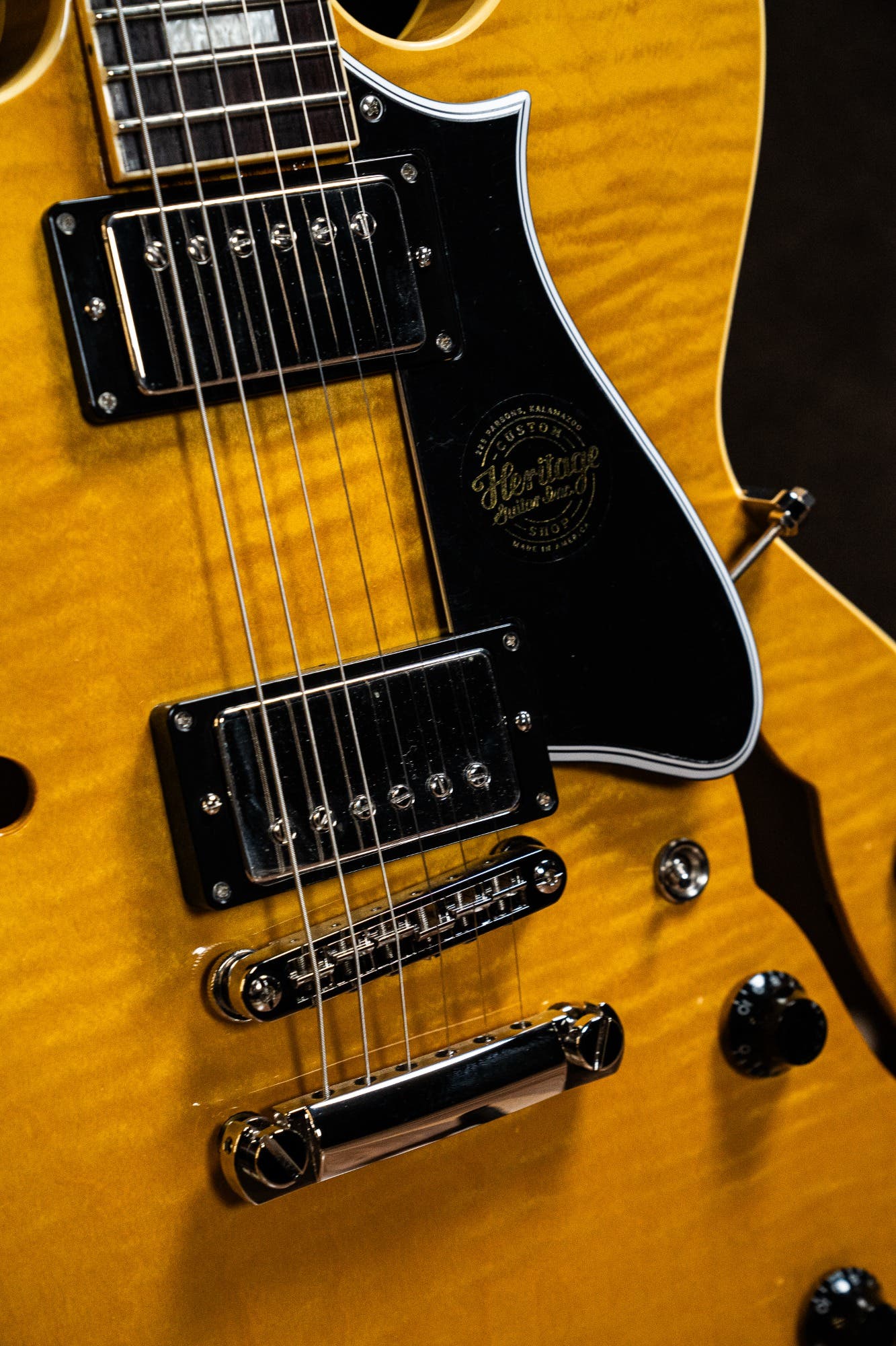 Heritage Guitars Custom Core Collection H-535 Electric Guitar w/Case - Antique Natural