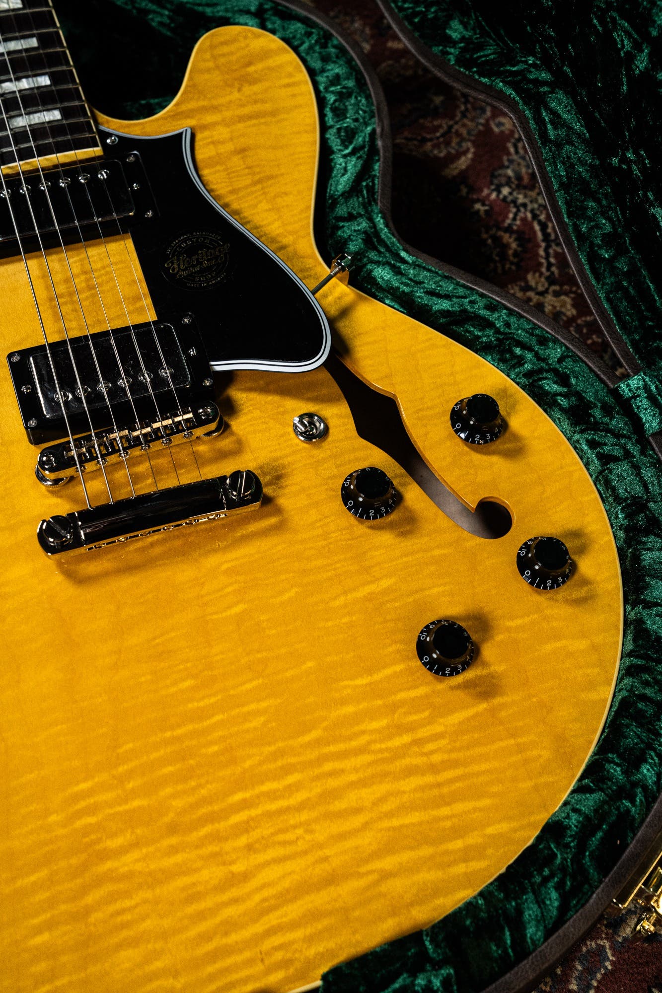 Heritage Guitars Custom Core Collection H-535 Electric Guitar w/Case - Antique Natural