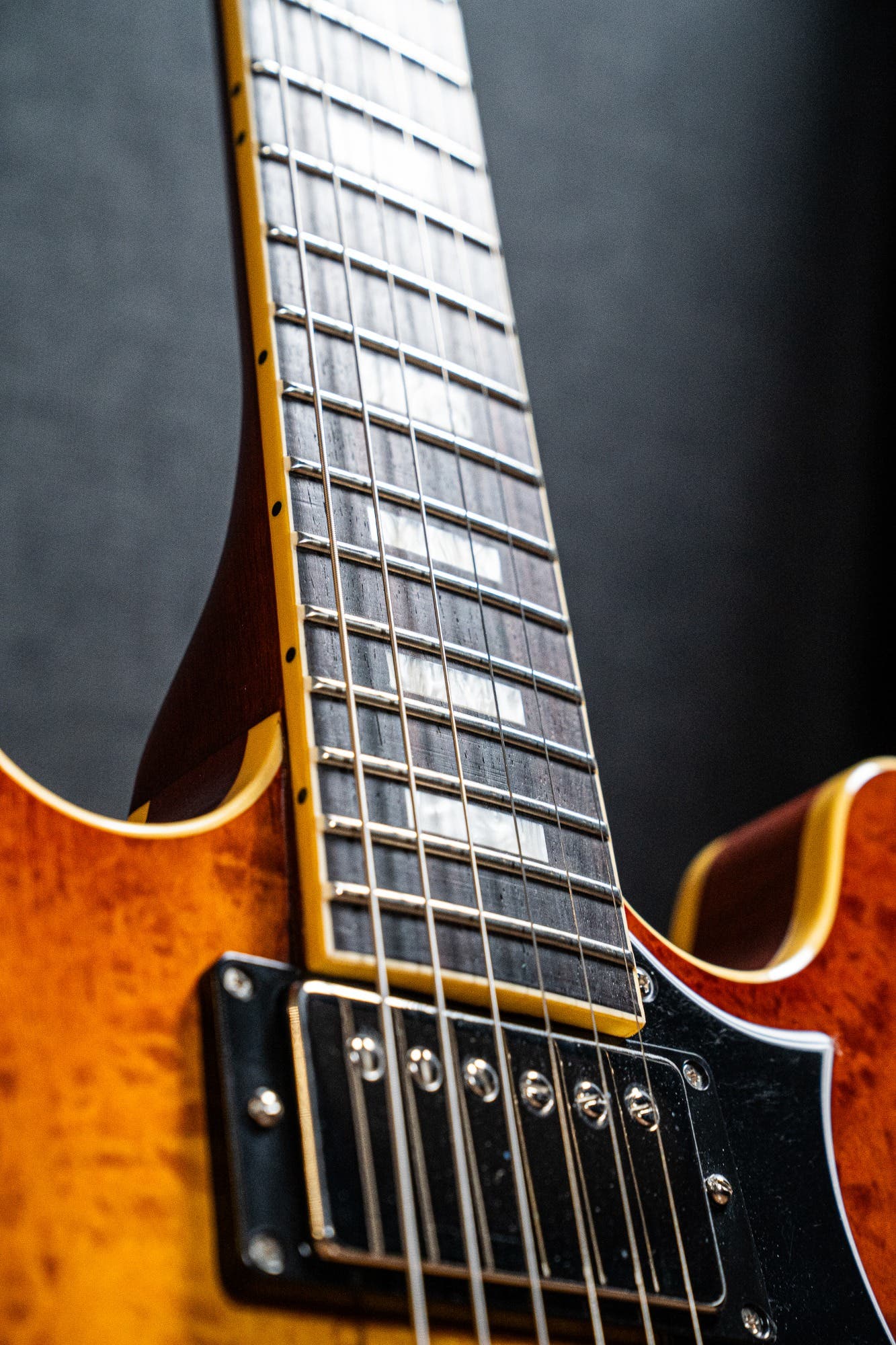 Heritage Custom Shop Core H-535 Blistered Maple Electric Guitar w/Case - Almond Sunburst