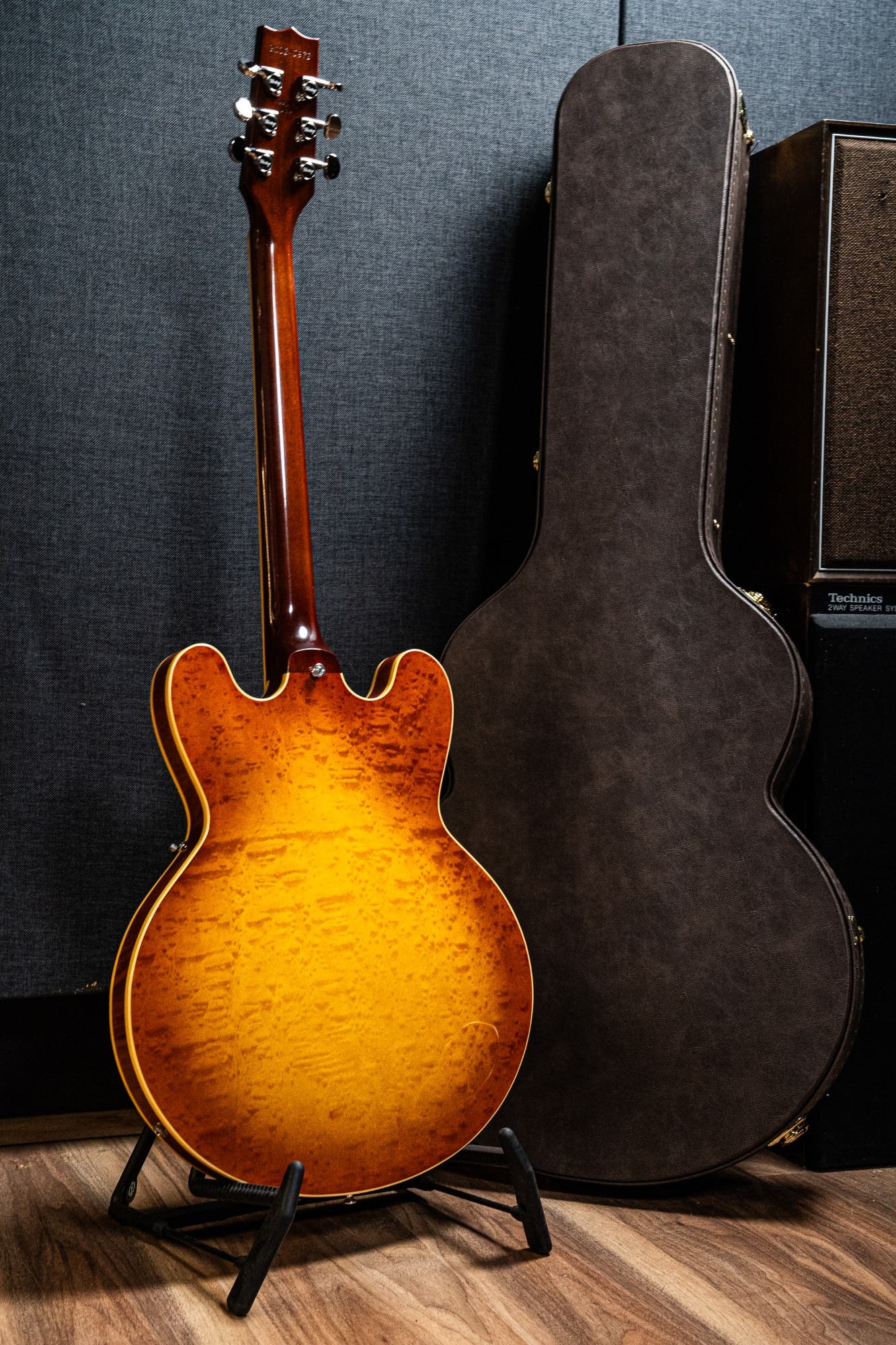 Heritage Custom Shop Core H-535 Blistered Maple Electric Guitar w/Case - Almond Sunburst