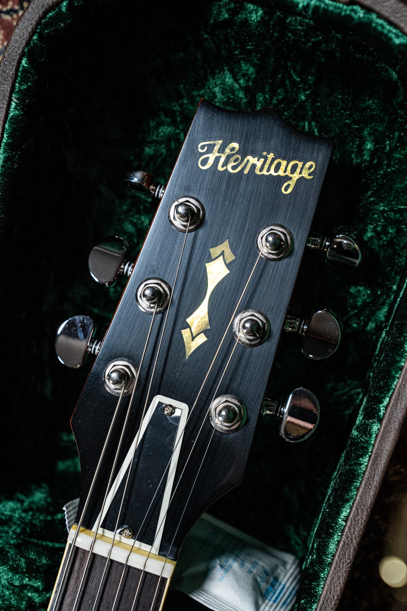 Heritage Custom Shop Core H-535 Blistered Maple Electric Guitar w/Case - Almond Sunburst