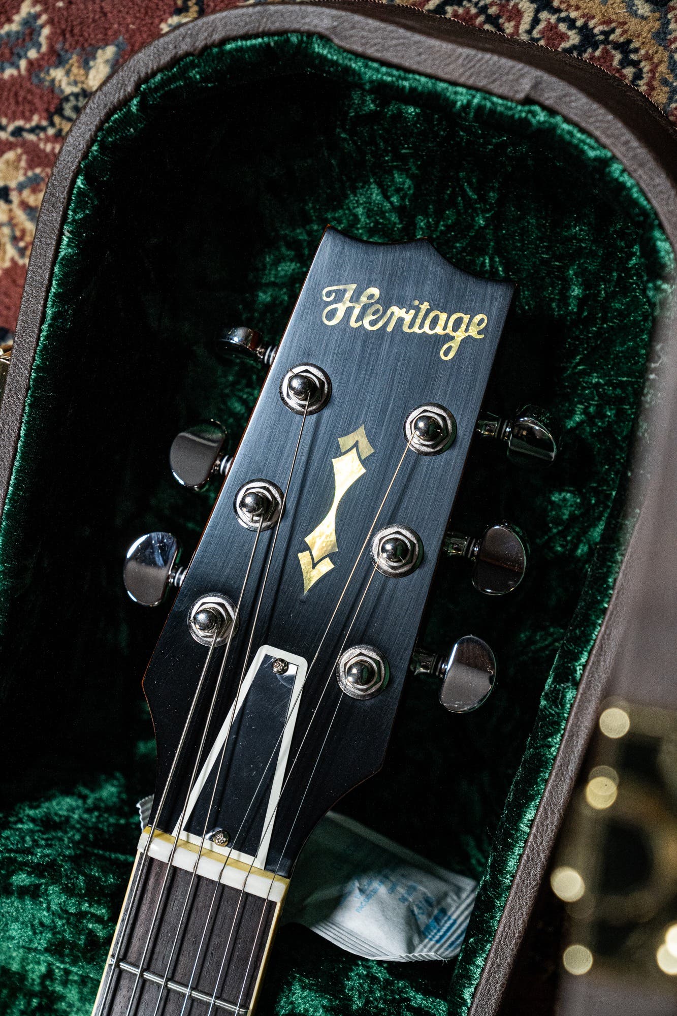 Heritage Custom Shop Core H-535 Blistered Maple Electric Guitar w/Case - Almond Sunburst