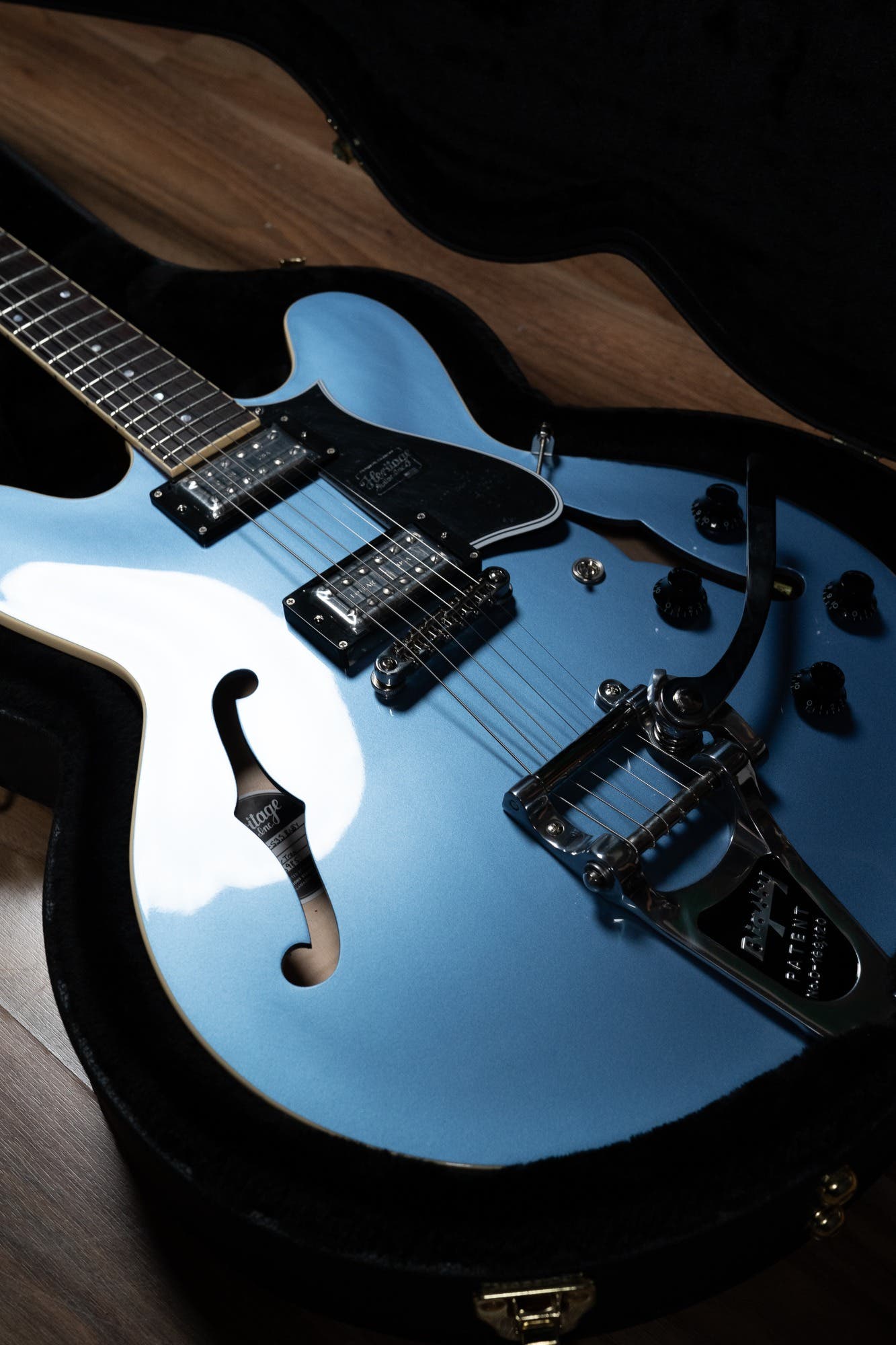 Heritage Standard Collection H-535 Electric Guitar w/Case - Pelham Blue - Bigsby (Lollartrons)