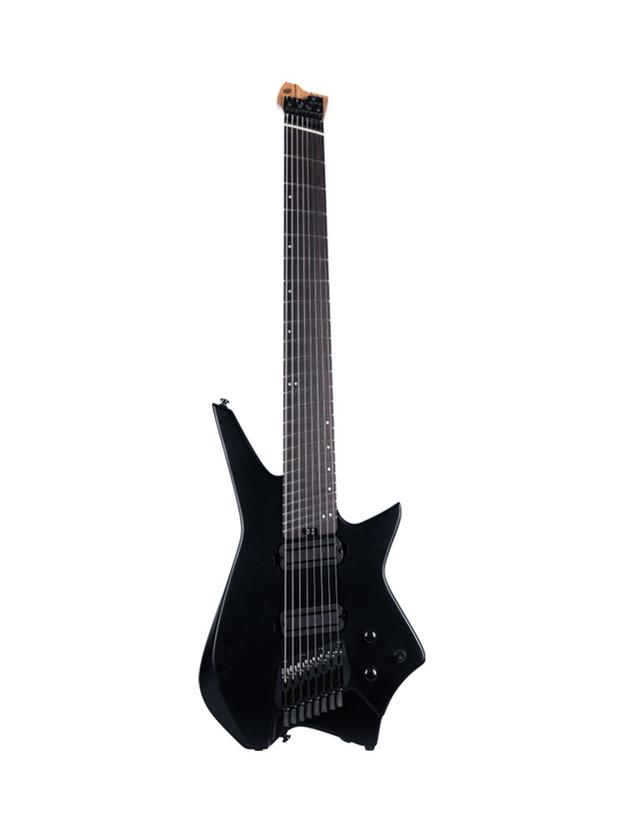 HILS HZ8 Multiscale 8-String Electric Guitar - Satin Black