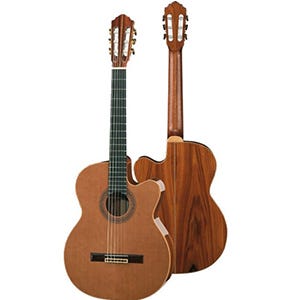 Hofner Master Series Classical Guitar w/ Cutaway and Pickup (HM86-E)