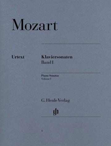 MOZART SONATAS BK 1 URTEXT HENLE ED
