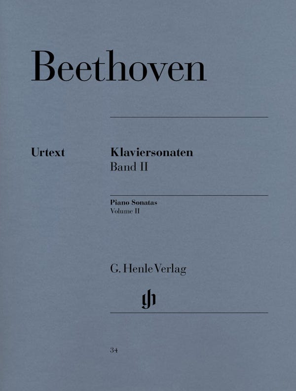 Piano Sonatas Volume II Urtext / Beethoven (Henle)