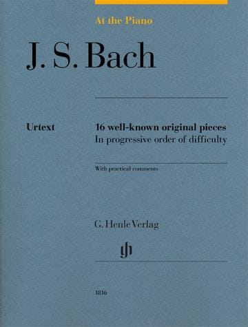 At The Piano 16 Well Know Original Pieces BACH J S/HENLE ED