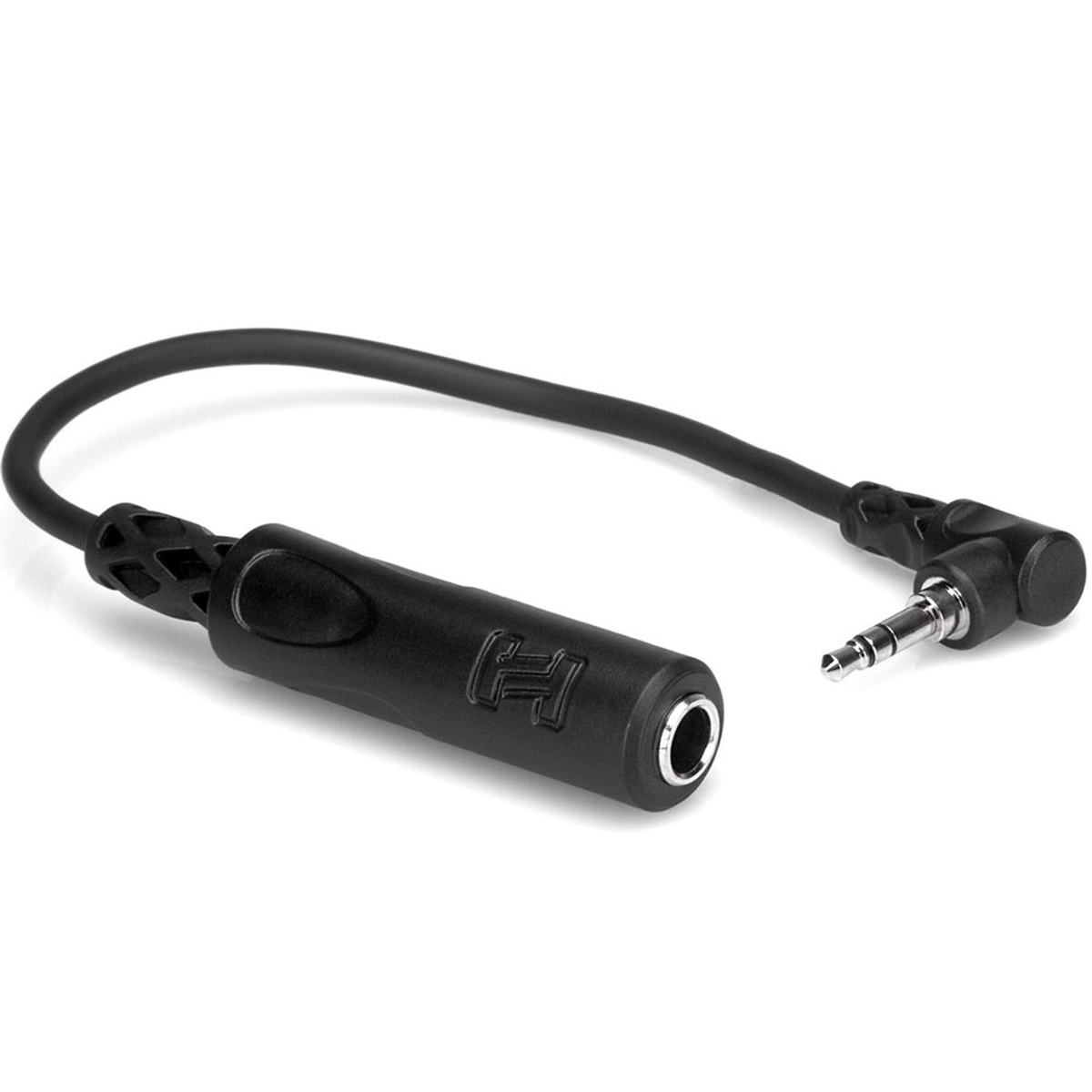 Hosa MHE-100.5 1/4" Headphone TRS - RA 3.5mm TRS (15cm)