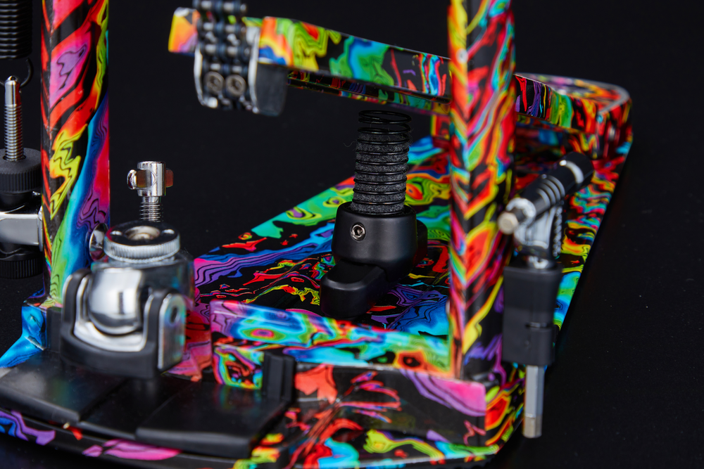 TAMA 50th Limited Iron Cobra Marble Psychedelic Rainbow Power Glide Single Pedal - One Only!