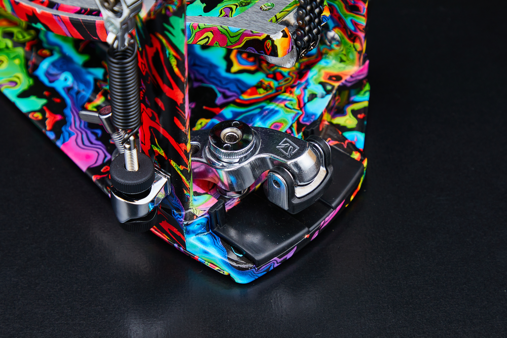 TAMA 50th Limited Iron Cobra Marble Psychedelic Rainbow Power Glide Single Pedal - One Only!
