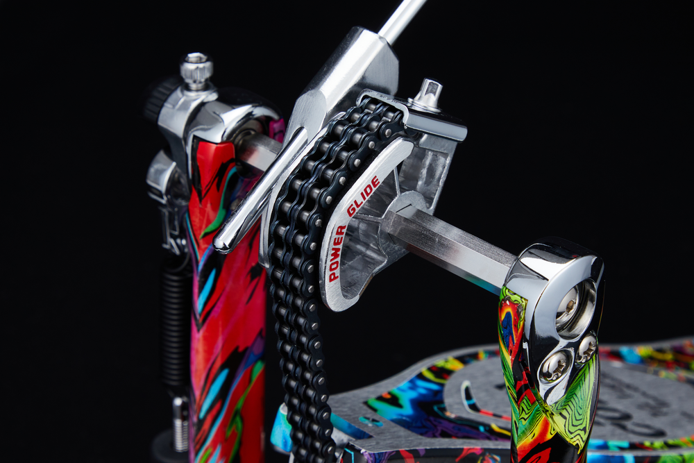 TAMA 50th Limited Iron Cobra Marble Psychedelic Rainbow Power Glide Single Pedal - One Only!