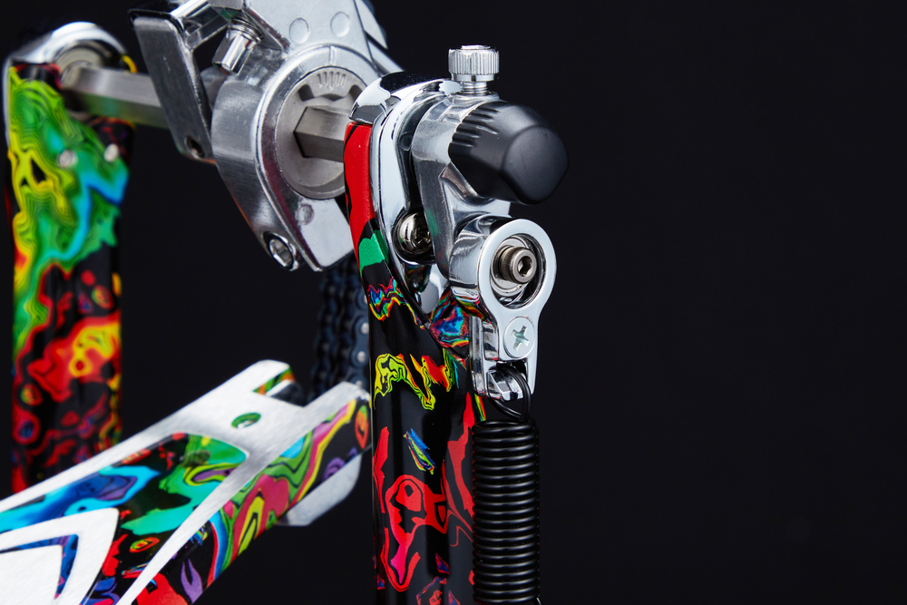 TAMA 50th Limited Iron Cobra Marble Psychedelic Rainbow Power Glide Single Pedal - One Only!