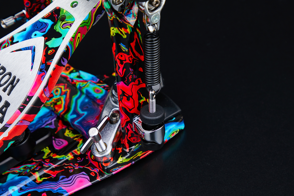 TAMA 50th Limited Iron Cobra Marble Psychedelic Rainbow Power Glide Single Pedal - One Only!
